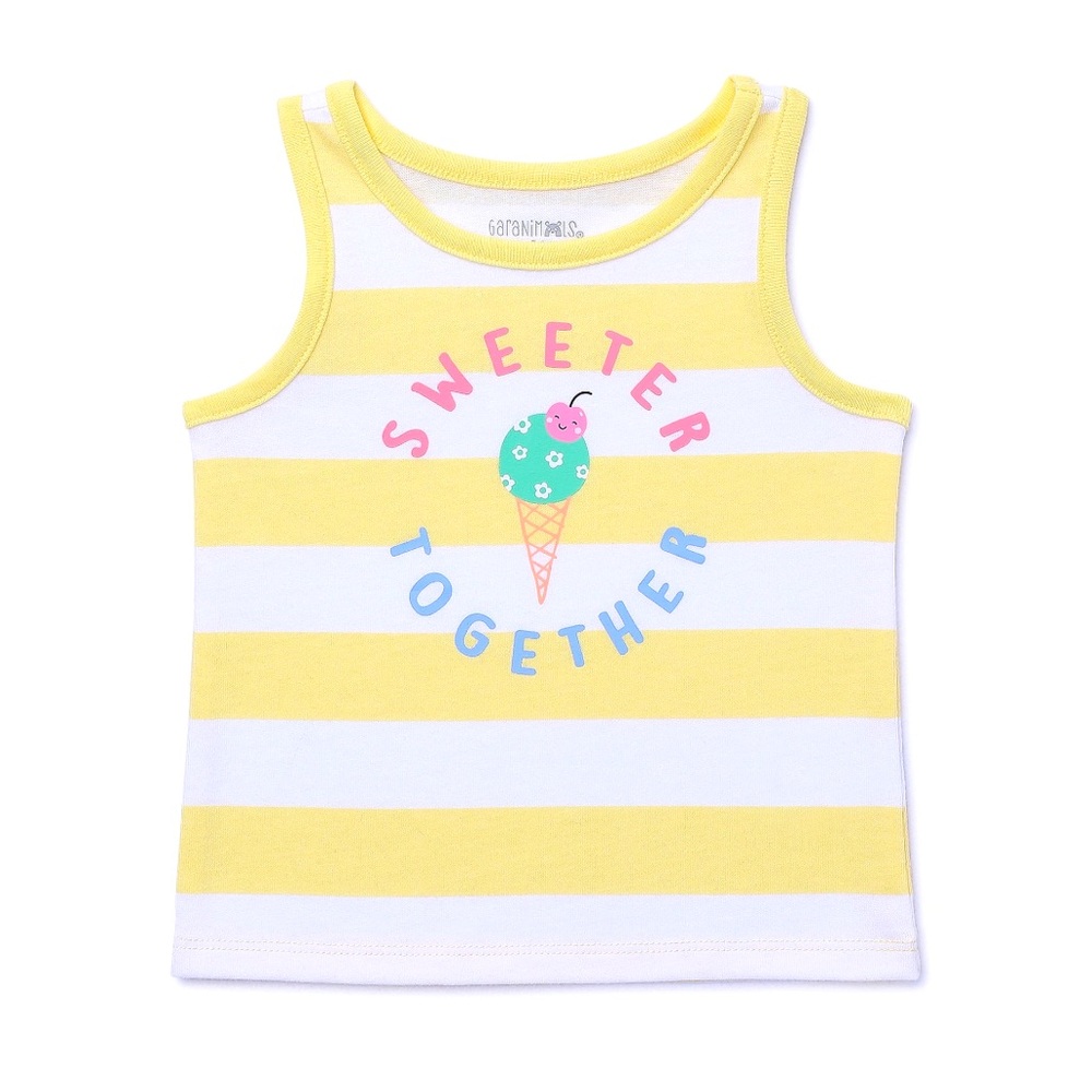 💥 ($1 w/Bundle) - Baby Girl’s Graphic Tank Top (NWT) Size: 3-6 Months